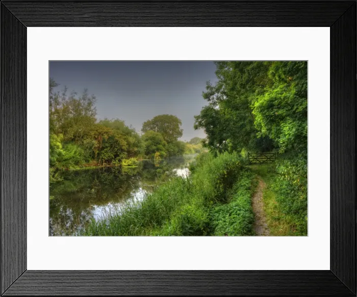 Framed Print : A view of the Stour river, Dorset, England, United Kingdom Framed Print : A view of the Stour river, Dorset, England, United Kingdom
