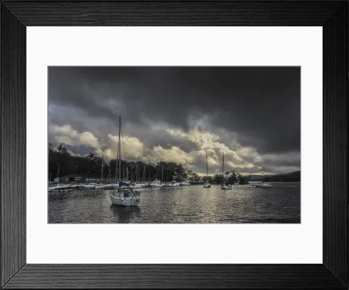 Framed Print : An approaching storm on Lake Windemere, Cumbria, England, United Kingdom Framed Print : An approaching storm on Lake Windemere, Cumbria, England, United Kingdom