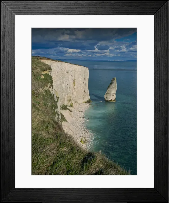 Framed Print : Old Harry Rocks, Dorset coastline, England, United Kingdom Framed Print : Old Harry Rocks, Dorset coastline, England, United Kingdom