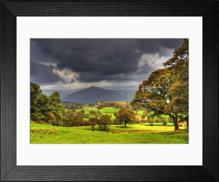 Framed Print : Countryside scene near Sawry, Lakes district, Cumbria, England, United Kingdom