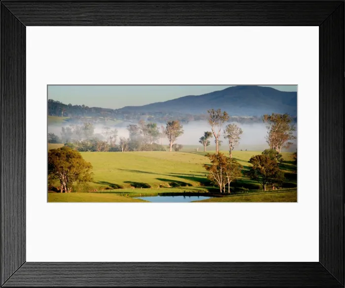 Framed Print : First light, countryside near Eden, New South Wales, Australia Framed Print : First light, countryside near Eden, New South Wales, Australia