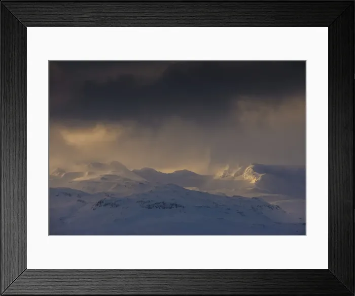 Framed Print : Light over the landscape in winter, near Grundarfjordur, northwest Iceland Framed Print : Light over the landscape in winter, near Grundarfjordur, northwest Iceland