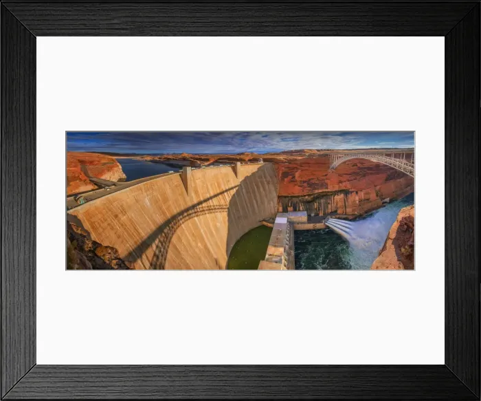 Framed Print : Glen Canyon dam, Arizona, United States of America