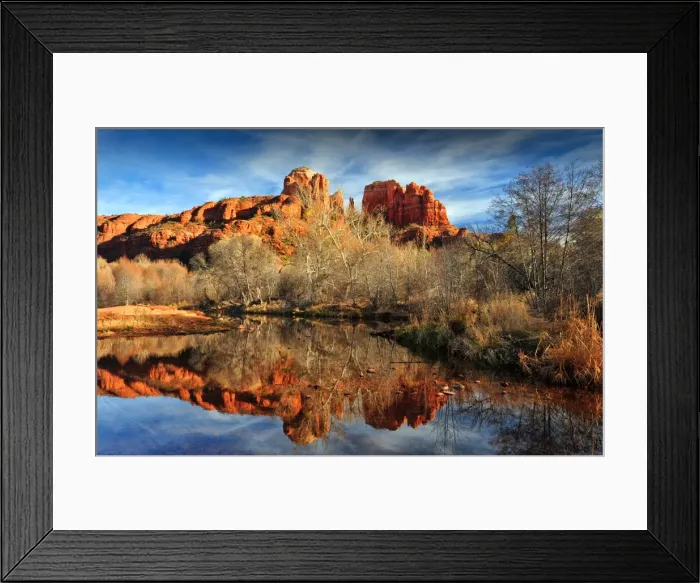 Framed Print : Courthouse rock, Sedona, Arizona, United States of America