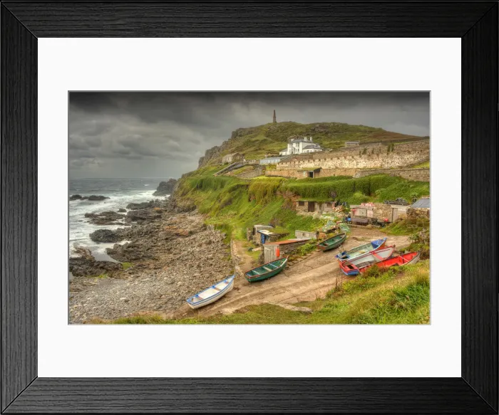Framed Print : Priests cove, Cornish coastline, south west England, United kingdom