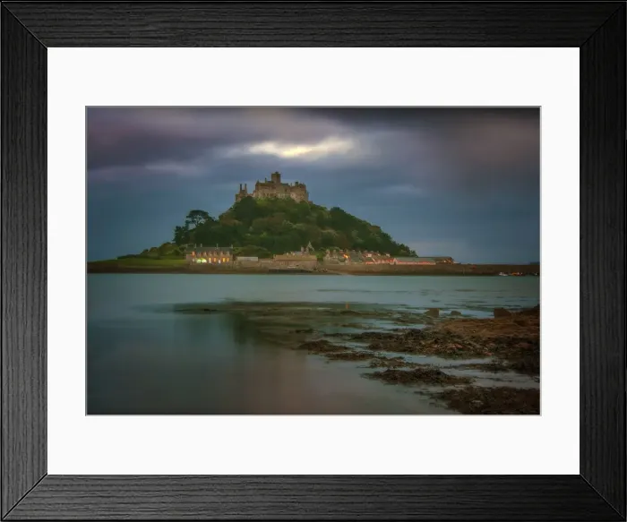 Framed Print : St. Michaels mount at Marazion, Cornish coastline, south west England, United kingdom Framed Print : St. Michaels mount at Marazion, Cornish coastline, south west England, United kingdom