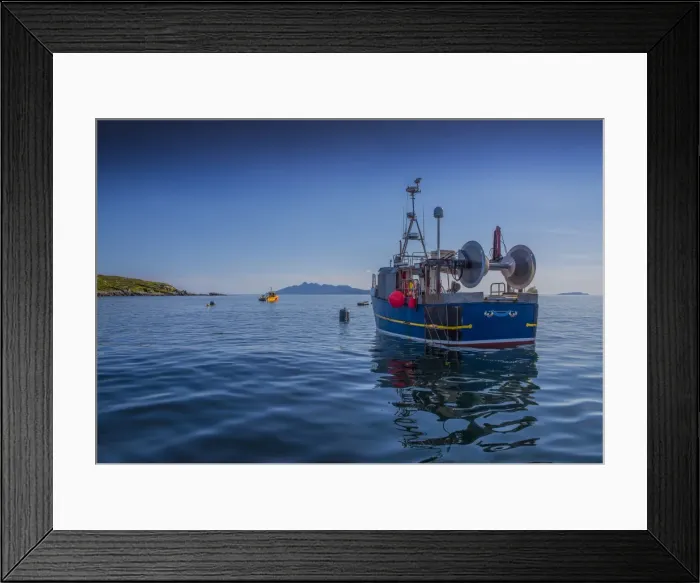 Framed Print : Coastal view near Elgol, Isle of Skye, Scotland, United Kingdom