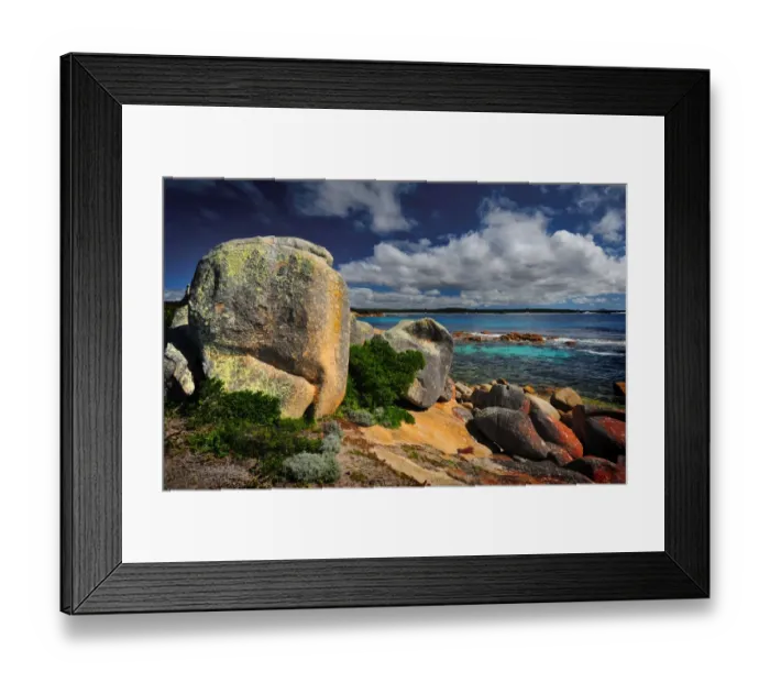 Framed Print : A view into Purdon bay, Tasmania east coast Framed Print : A view into Purdon bay, Tasmania east coast
