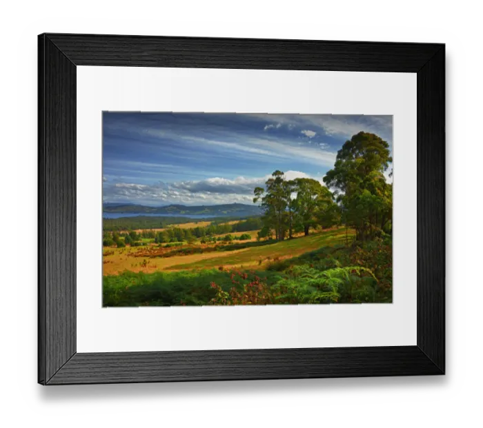 Framed Print : Looking south towards Bruny Island, southern Tasmania Framed Print : Looking south towards Bruny Island, southern Tasmania