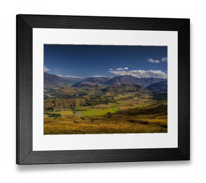 Framed Print : A view across the countryside during the autumn season near Lake Wanaka on the South Island of New Zealand Framed Print : A view across the countryside during the autumn season near Lake Wanaka on the South Island of New Zealand