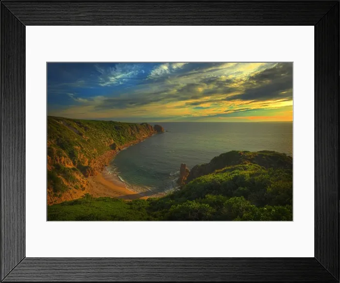 Framed Print : Late afternoon light on the rocky coastline known locally as the Giants causeway, Phillip Island, southern Victoria Framed Print : Late afternoon light on the rocky coastline known locally as the Giants causeway, Phillip Island, southern Victoria