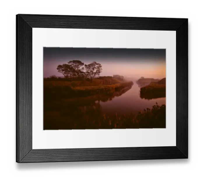 Framed Print : First light on the Bunyip river at Koo-wee-rup, Western port bay, Victoria Framed Print : First light on the Bunyip river at Koo-wee-rup, Western port bay, Victoria