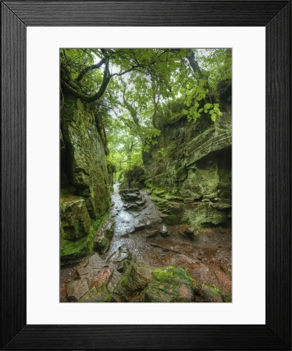 Framed Print : Luds Church, a natural rock cleft used in times past for secret religious services in the Peak district national park, Staffordshire, England, United kingdom Framed Print : Luds Church, a natural rock cleft used in times past for secret religious services in the Peak district national park, Staffordshire, England, United kingdom
