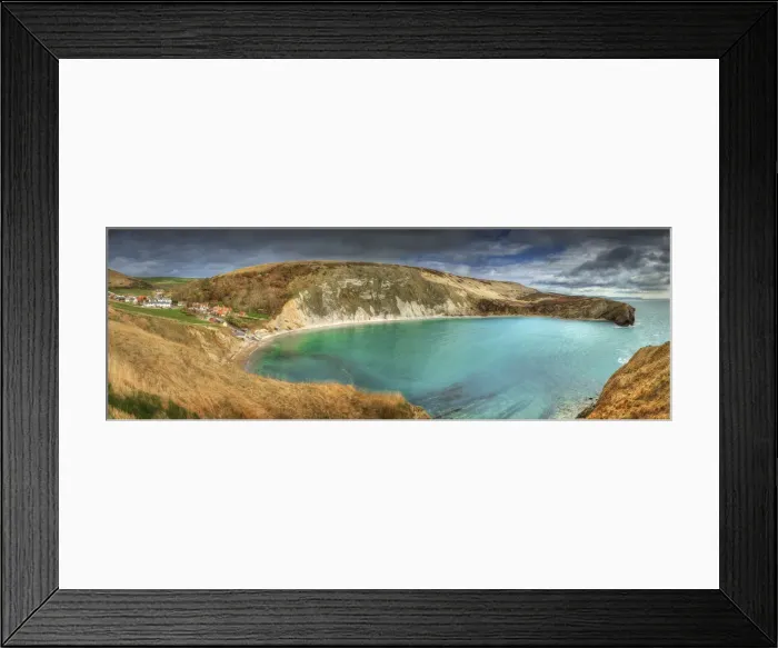 Framed Print : Lulworth cove, on the Jurassic coastline of Dorset, England, United Kingdom