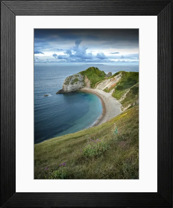 Framed Print : Man O War bay, on the Jurassic coastline of Dorset, England, United Kingdom