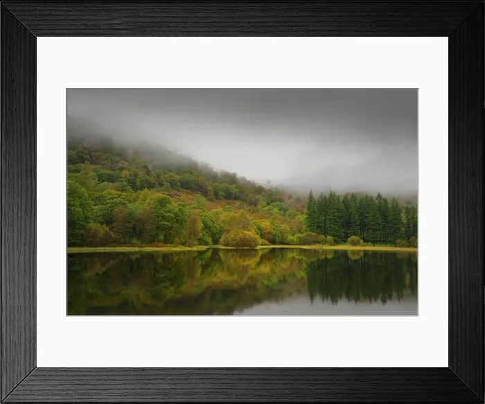 Framed Print : Misty reflections, Esthwaite water, Lakes district, Cumbria, England, United Kingdom Framed Print : Misty reflections, Esthwaite water, Lakes district, Cumbria, England, United Kingdom