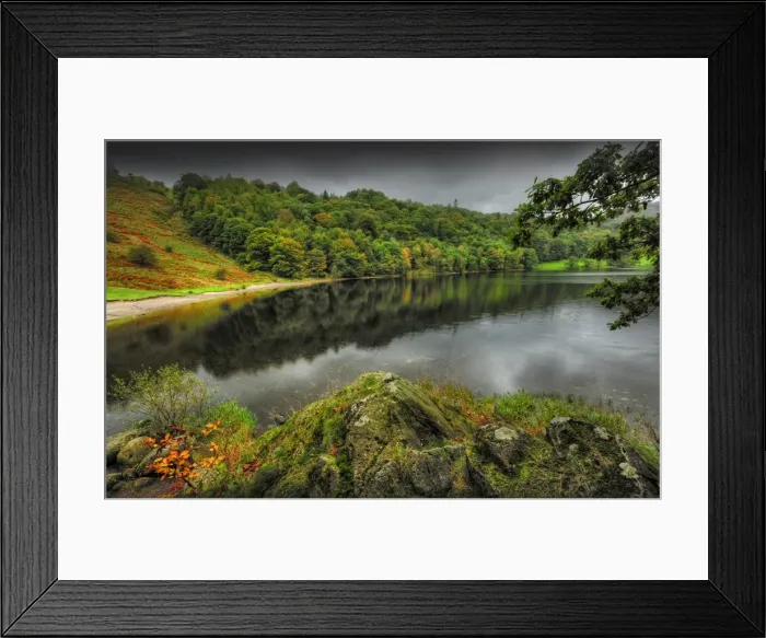 Framed Print : Misty reflections, Esthwaite water, Lakes district, Cumbria, England, United Kingdom Framed Print : Misty reflections, Esthwaite water, Lakes district, Cumbria, England, United Kingdom