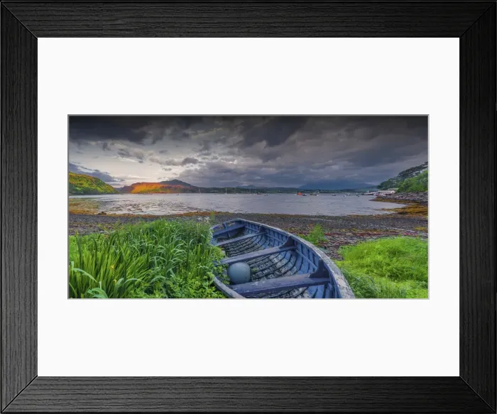 Framed Print : Portree harbour, Isle of Skye, Scotland, United Kingdom