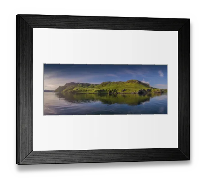 Framed Print : Coastal reflections near Portree, Isle of Skye, Scotland, United Kingdom
