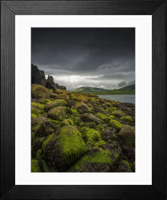 Framed Print : Coastline of the Isle of Skye, Scotland, United Kingdom Framed Print : Coastline of the Isle of Skye, Scotland, United Kingdom