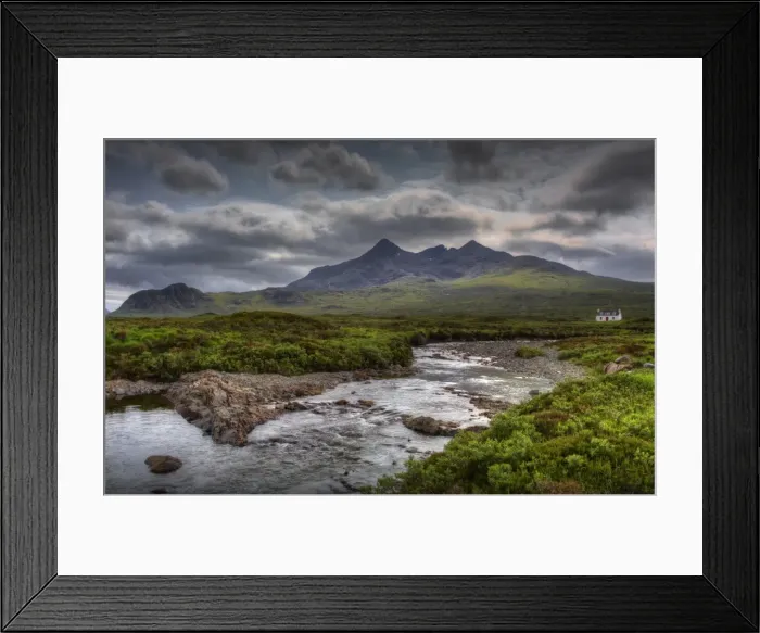 Framed Print : A view to the mountain range know as the Cuillins on the Isle of Skye, Inner Hebrides, Scotland Framed Print : A view to the mountain range know as the Cuillins on the Isle of Skye, Inner Hebrides, Scotland