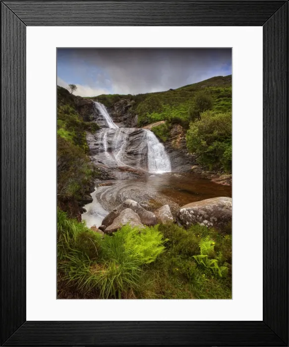 Framed Print : Waterfall near Sligachan, Isle of Skye, Inner Hebrides, Scotland Framed Print : Waterfall near Sligachan, Isle of Skye, Inner Hebrides, Scotland