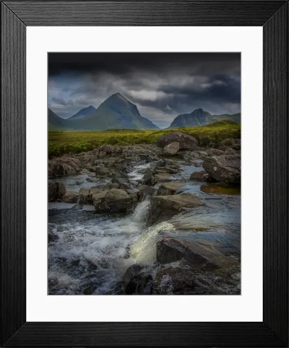 Framed Print : A view to the mountain range know as the Cuillins on the Isle of Skye, Inner Hebrides, Scotland Framed Print : A view to the mountain range know as the Cuillins on the Isle of Skye, Inner Hebrides, Scotland