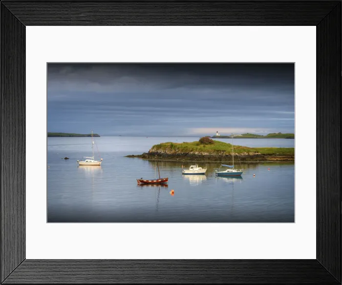 Framed Print : Coastal scene at Stornaway, Isle of Lewis, Outer Hebrides, Scotland