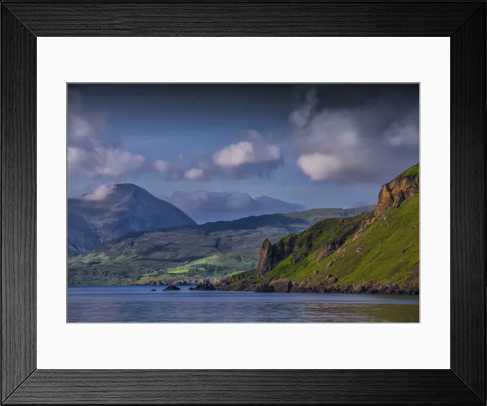 Framed Print : The coastline near Portree, Isle of Skye, Scotland, the United Kingdom