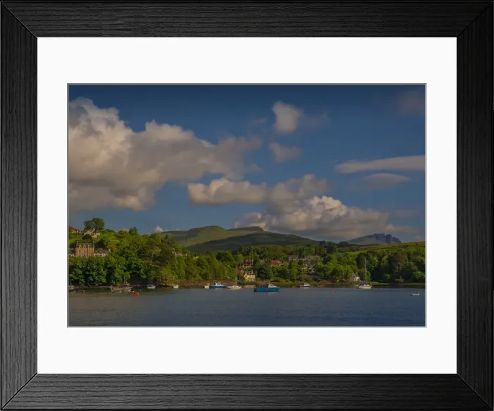 Framed Print : The Portree harbour, Isle of Skye, inner Hebrides, Scotland Framed Print : The Portree harbour, Isle of Skye, inner Hebrides, Scotland