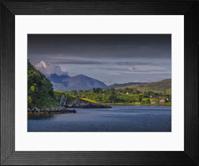 Framed Print : Portree harbour, Isle of Skye, Scotland, the United Kingdom Framed Print : Portree harbour, Isle of Skye, Scotland, the United Kingdom