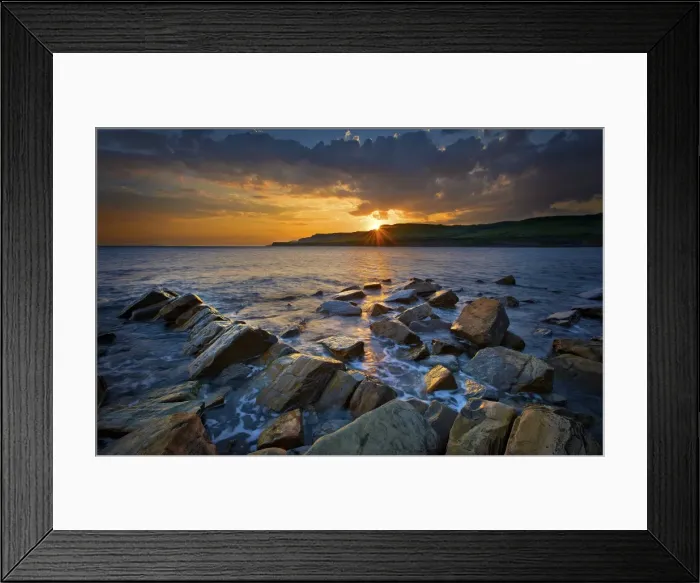 Framed Print : Kimmeridge Bay, on the World Heritage Jurassic coastline of Dorset, south west England