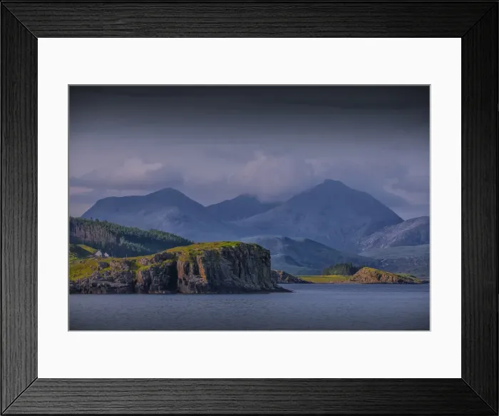 Framed Print : The coastline near Portree, Isle of Skye, Scotland, the United Kingdom