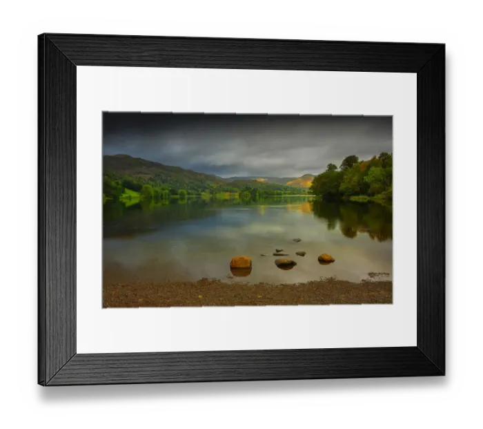 Framed Print : Grasmere lake, in the Lake district, Cumbria, England