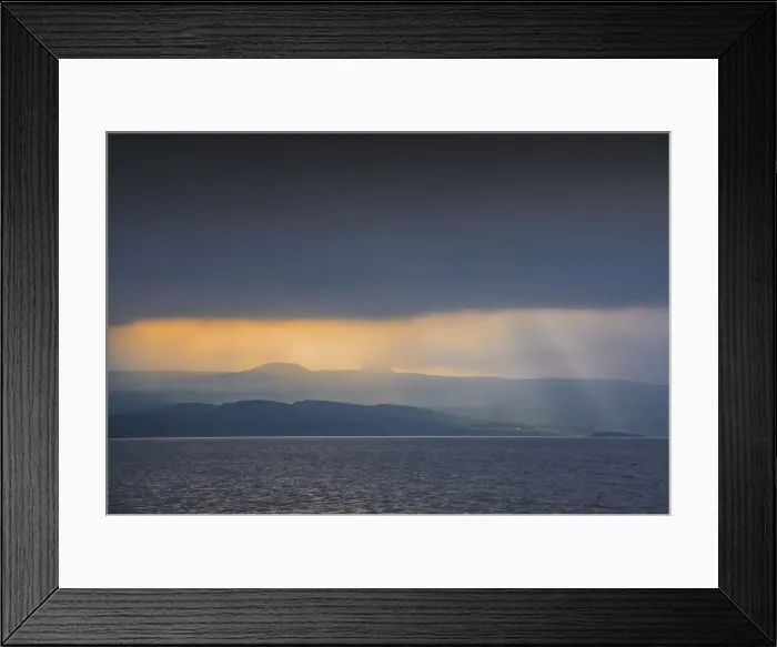 Framed Print : Cloudscape and rural scene, Isle of Skye, Scotland, the United Kingdom