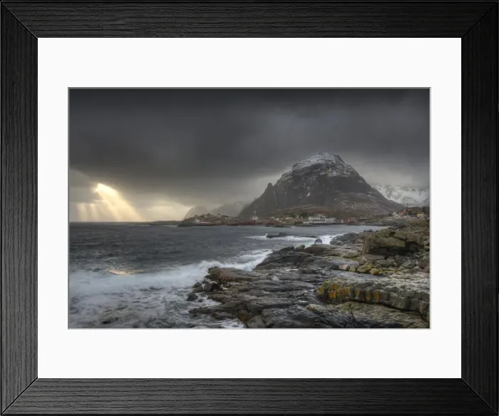 Framed Print : Winter wonderland, Reine, Lofoten Peninsular, Norway