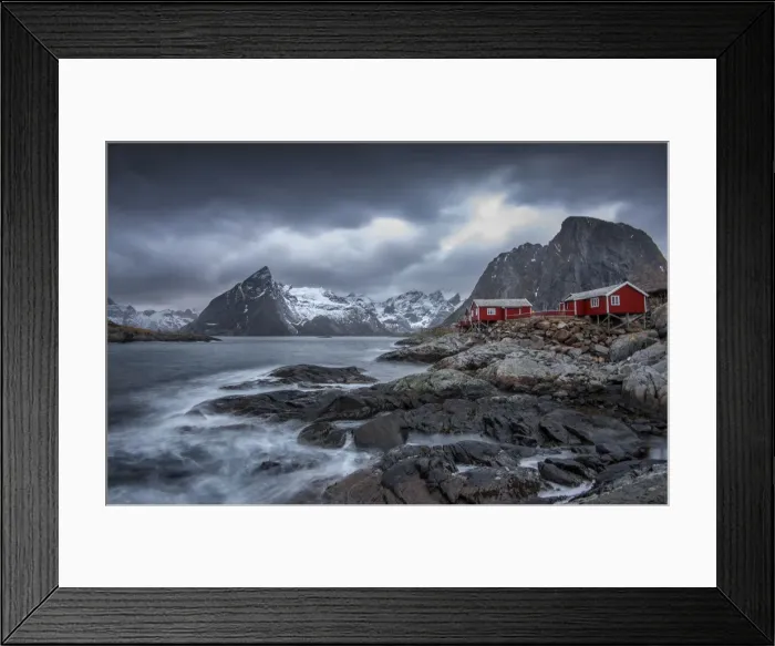Framed Print : Winter wonderland, Reine, Lofoten Peninsular, Norway Framed Print : Winter wonderland, Reine, Lofoten Peninsular, Norway