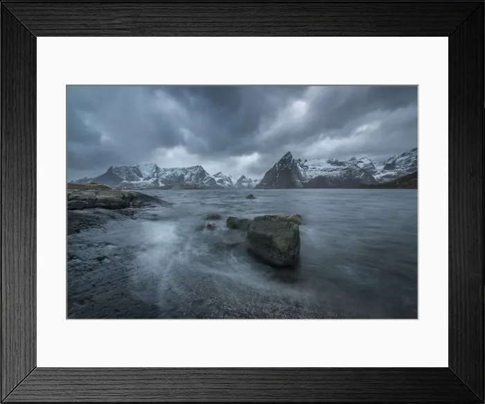 Framed Print : Winter wonderland, Reine, Lofoten Peninsular, Norway Framed Print : Winter wonderland, Reine, Lofoten Peninsular, Norway