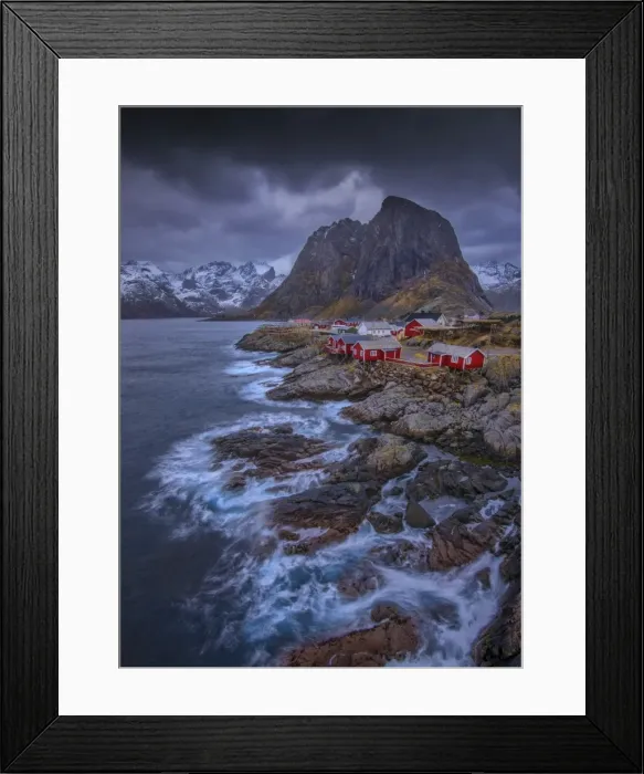 Framed Print : Winter wonderland, Reine, Lofoten Peninsular, Norway