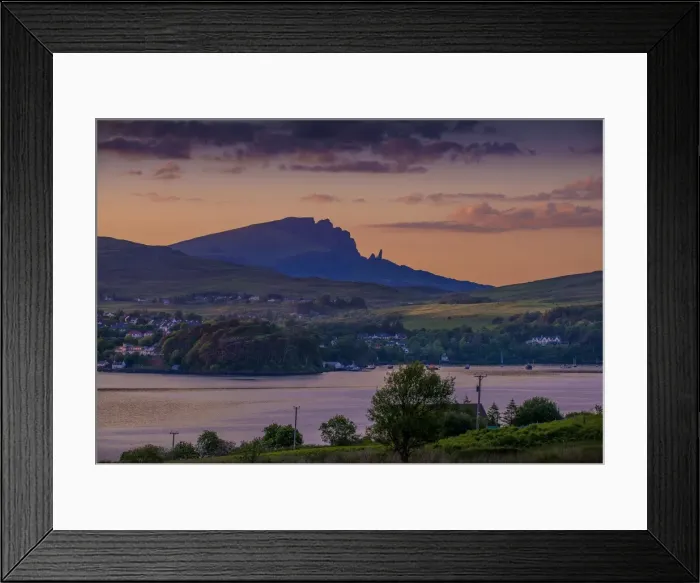 Framed Print : Dusk on the Storre, near Portree, Isle of Skye, Scotland, the United Kingdom Framed Print : Dusk on the Storre, near Portree, Isle of Skye, Scotland, the United Kingdom
