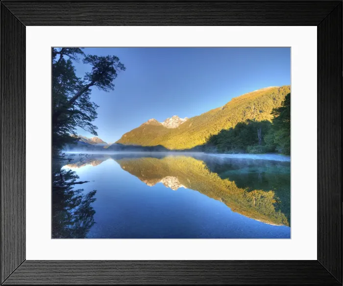Framed Print : Lake Gunn, South Island of New Zealand Framed Print : Lake Gunn, South Island of New Zealand