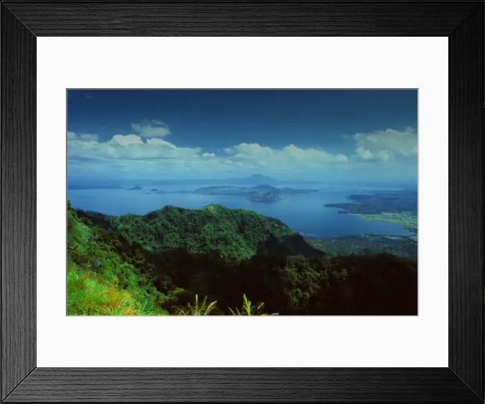 Framed Print : View to Lake Taal, the Philippines, south east Asia Framed Print : View to Lake Taal, the Philippines, south east Asia