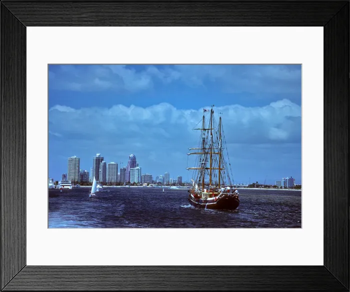 Framed Print : A view of the Gold coast from the water, Queensland, Australia Framed Print : A view of the Gold coast from the water, Queensland, Australia