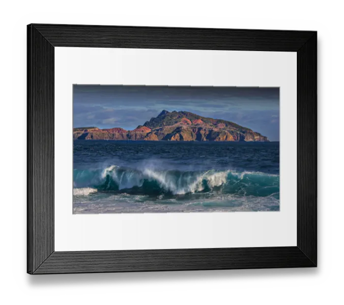Framed Print : A view to Phillip Island from Slaughter bay on Norfolk Island Framed Print : A view to Phillip Island from Slaughter bay on Norfolk Island