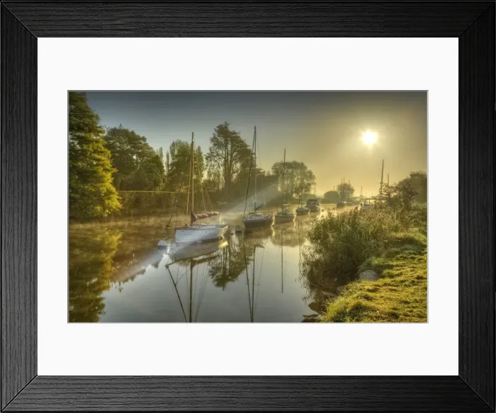 Framed Print : Frome River, Wareham, Dorset, England