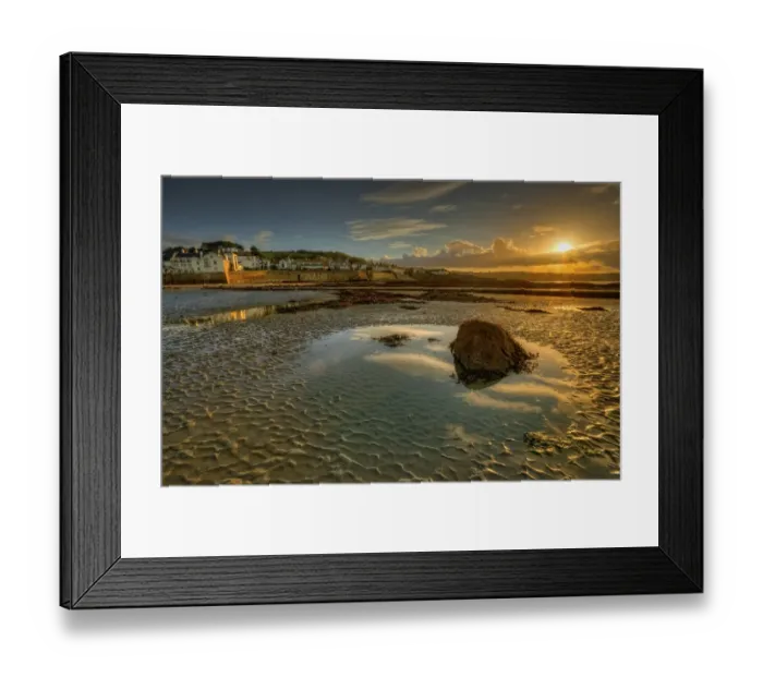 Framed Print : First light near Marazion, Cornwall, England
