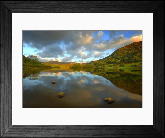 Framed Print : First Light Rydal water, Lakes District, Cumbria, England