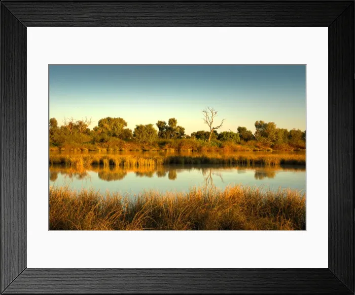 Framed Print : Lagoon in flood, Birdsville, Queensland, Australia Framed Print : Lagoon in flood, Birdsville, Queensland, Australia