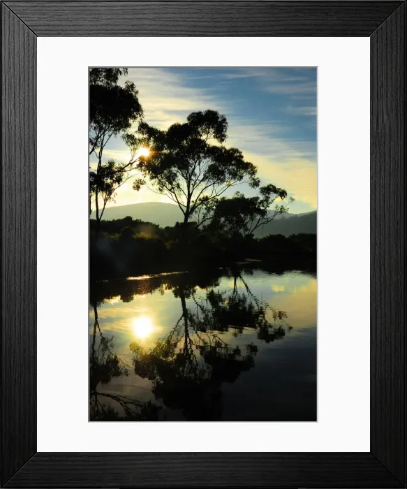 Framed Print : Lagoon sunrise, Bruny Island, southern Tasmania, Australia Framed Print : Lagoon sunrise, Bruny Island, southern Tasmania, Australia