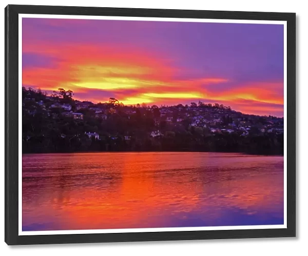 Tamar river sunset, Launceston, Tasmania, Australia